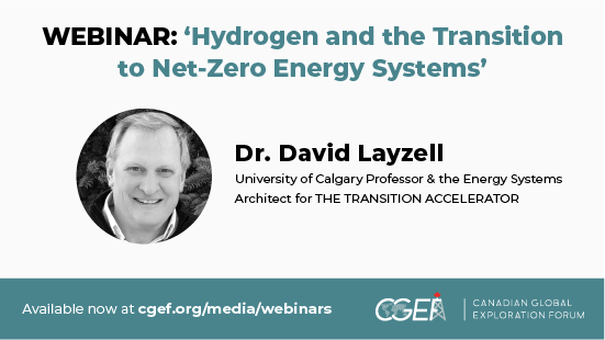 CGEF Presents: Recording of the ‘Hydrogen and the Transition to Net Zero Energy Systems’ Webinar